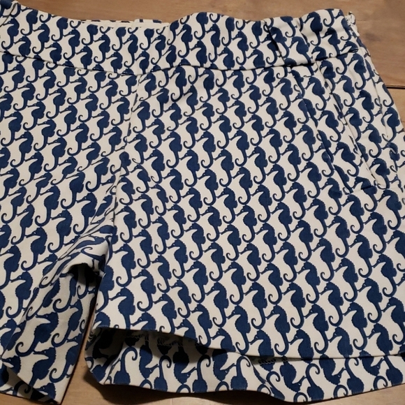 LADIES J CREW SZ 4 SEAHORSE PRINT SHORTS - Picture 4 of 13